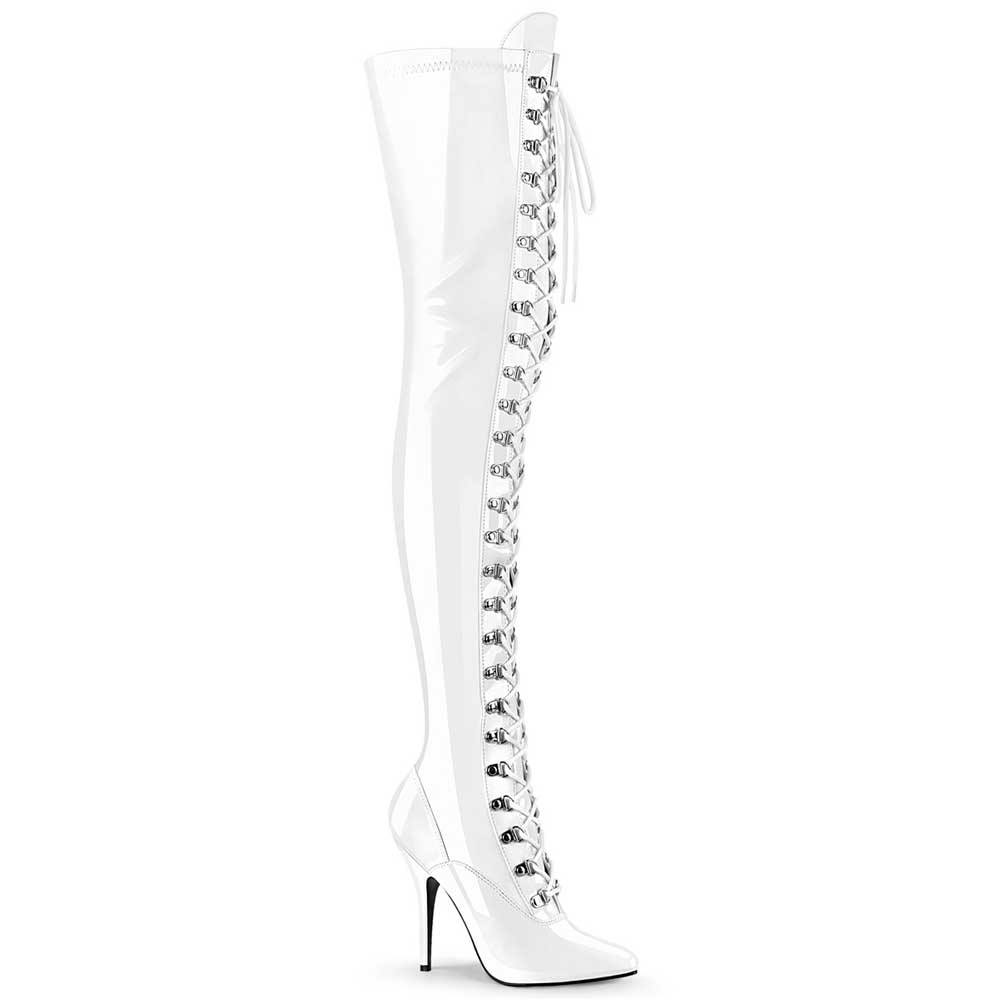 Pleaser - SEDUCE3024 Overknee laarzen - Wit Product image